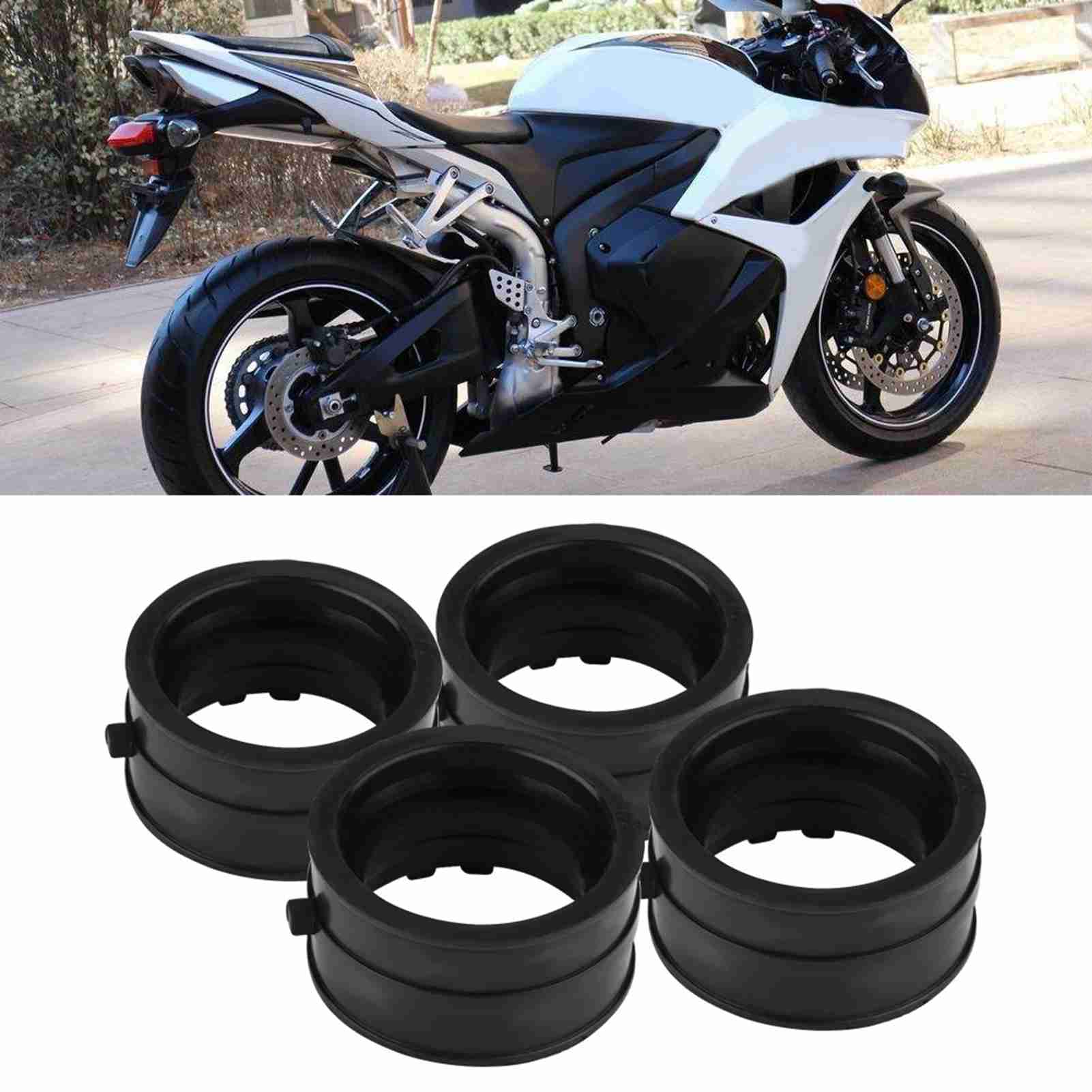4Pcs Black Plastic Motorcycle  - Boots review and price