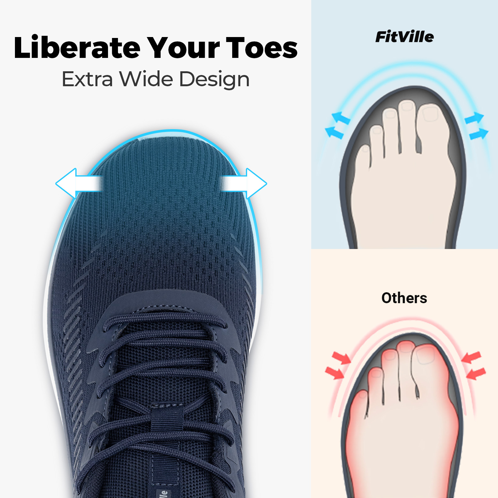 FitVille Men's Walking Shoes L - Breathable Mesh Athletic Shoes review and price