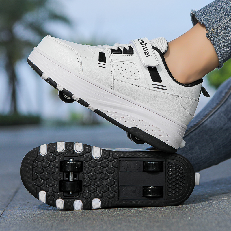Kids 4‑Wheel Retractable Rolle - Running Shoes review and price