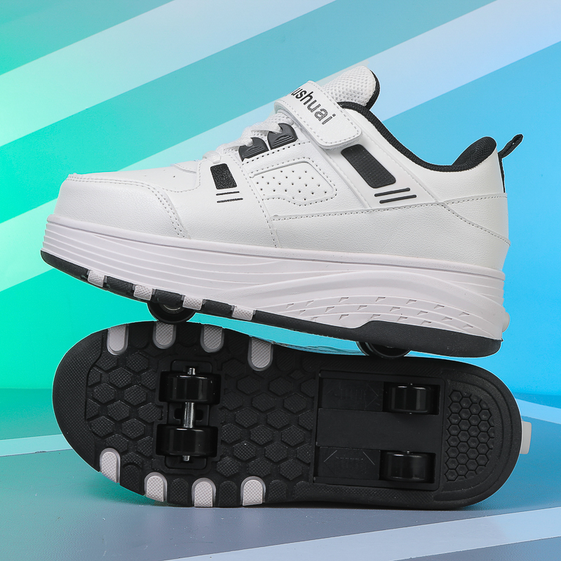 Kids 4‑Wheel Retractable Rolle - Running Shoes review and price
