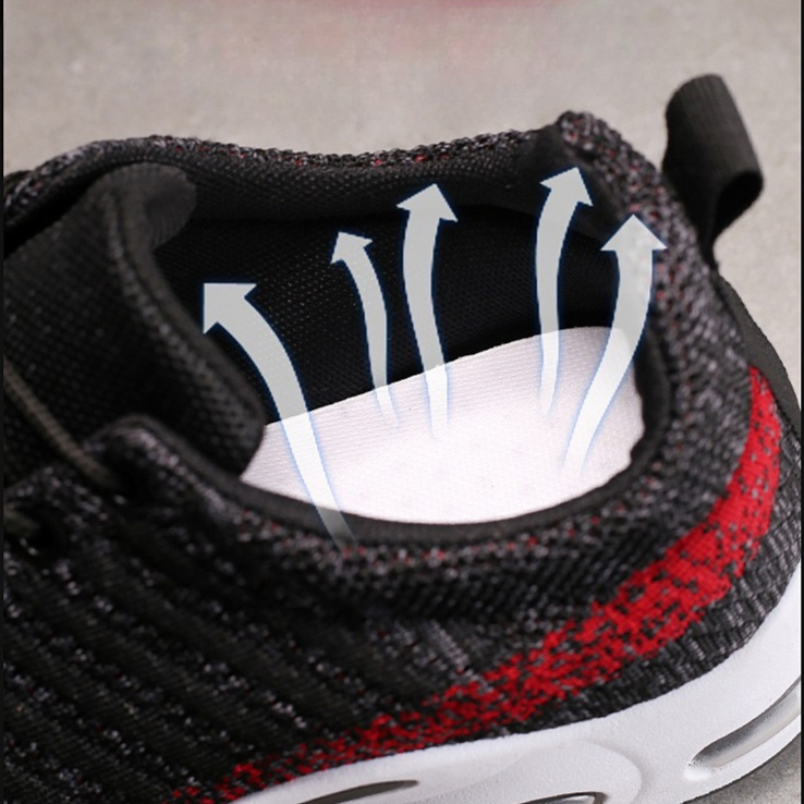 Men's Sneakers Knit Shoes Fash - Knit Fabric Lace Up Sneakers review and price